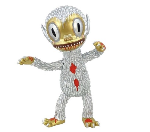 Cali Red and Silver Designer Vinyl Toy by Tim Biskup 9” Alphabeast