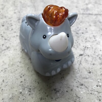 VTech Go Go Smart Wheels Zoo Animal Ryan Rhino Light Up Sing Works! Fast Ship!