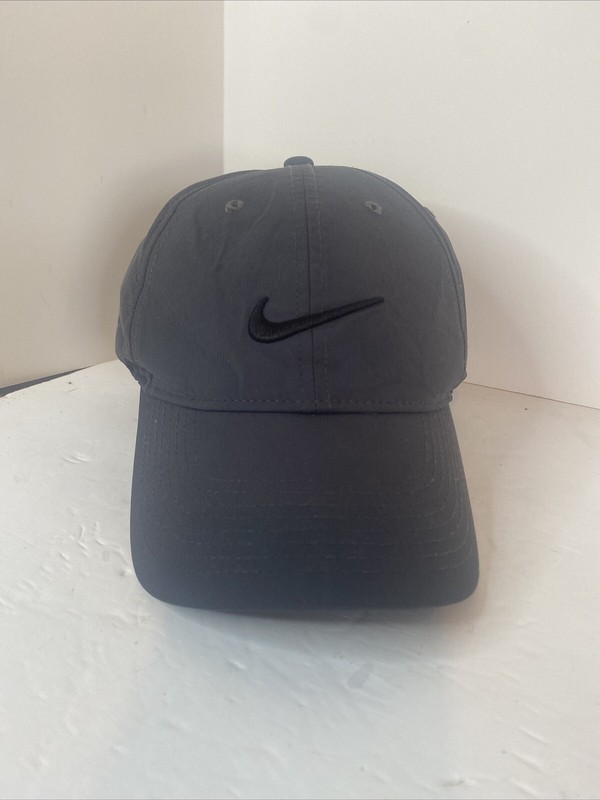 Nike Dry Fit Legecy 91 Charcoal Grey with Black Embroidered Logo Ball Cap 
