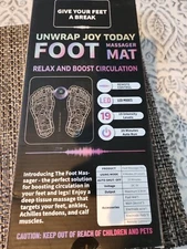 Foot Massager Mat For Neuropathy. Foot Massager For Circulation And Pain Relief.