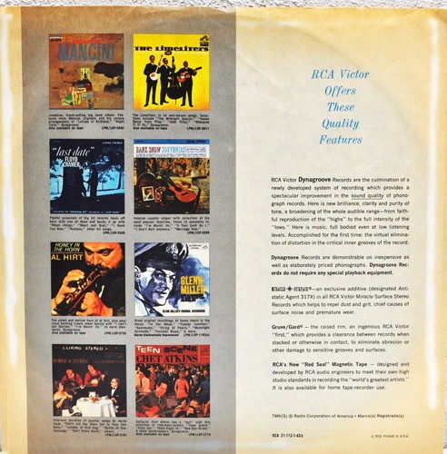 CHET ATKINS  "The Best Of Chet Atkins"   1964  Vinyl LP   RCA  LPM-2887 - Picture 4 of 6