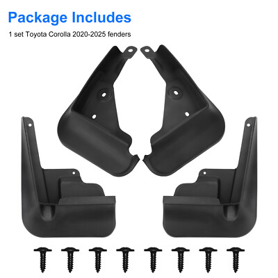 For 2020-2025 Toyota Corolla E210 Sedan Front Rear Mud Flaps