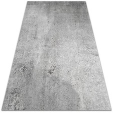 Outdoor Large Patio Vinyl Carpet Rug Picnic Play Mat Grey concrete 140x210