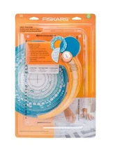 Fiskars Fabric Circle Cutter, 10-1/4x16-1/4, Template Guide 2-12 inches