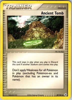 Pokémon TCG Ancient Tomb EX Hidden Legends 87/101 Regular Uncommon