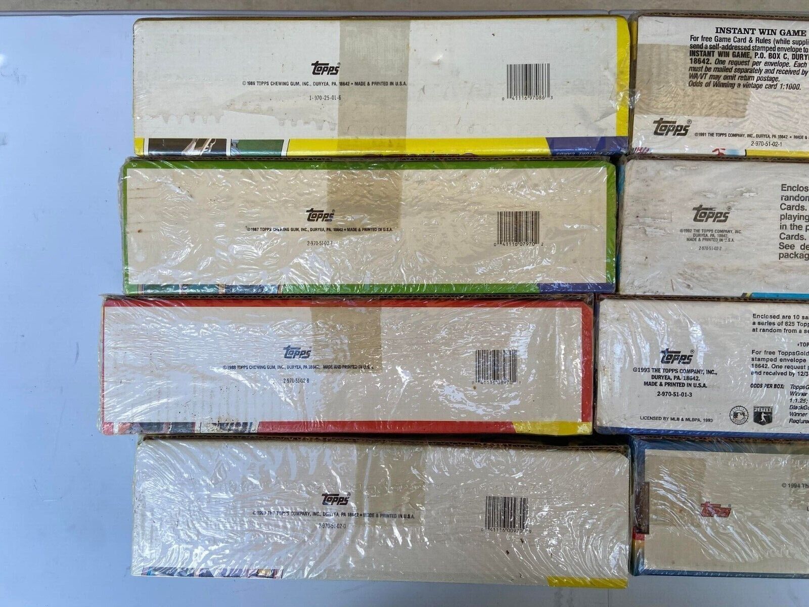 1986 THRU 2017 MLB COMPLETE SETS TOPPS BASEBALL FACTORY SEALED SETS - Picture 5 of 79