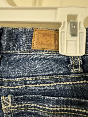 LEI,Girls Youth Sz 5 Reg, Low Rise, Flare , 5 Pocket, Sparkle Stud Blue Jeans - Picture 7 of 7
