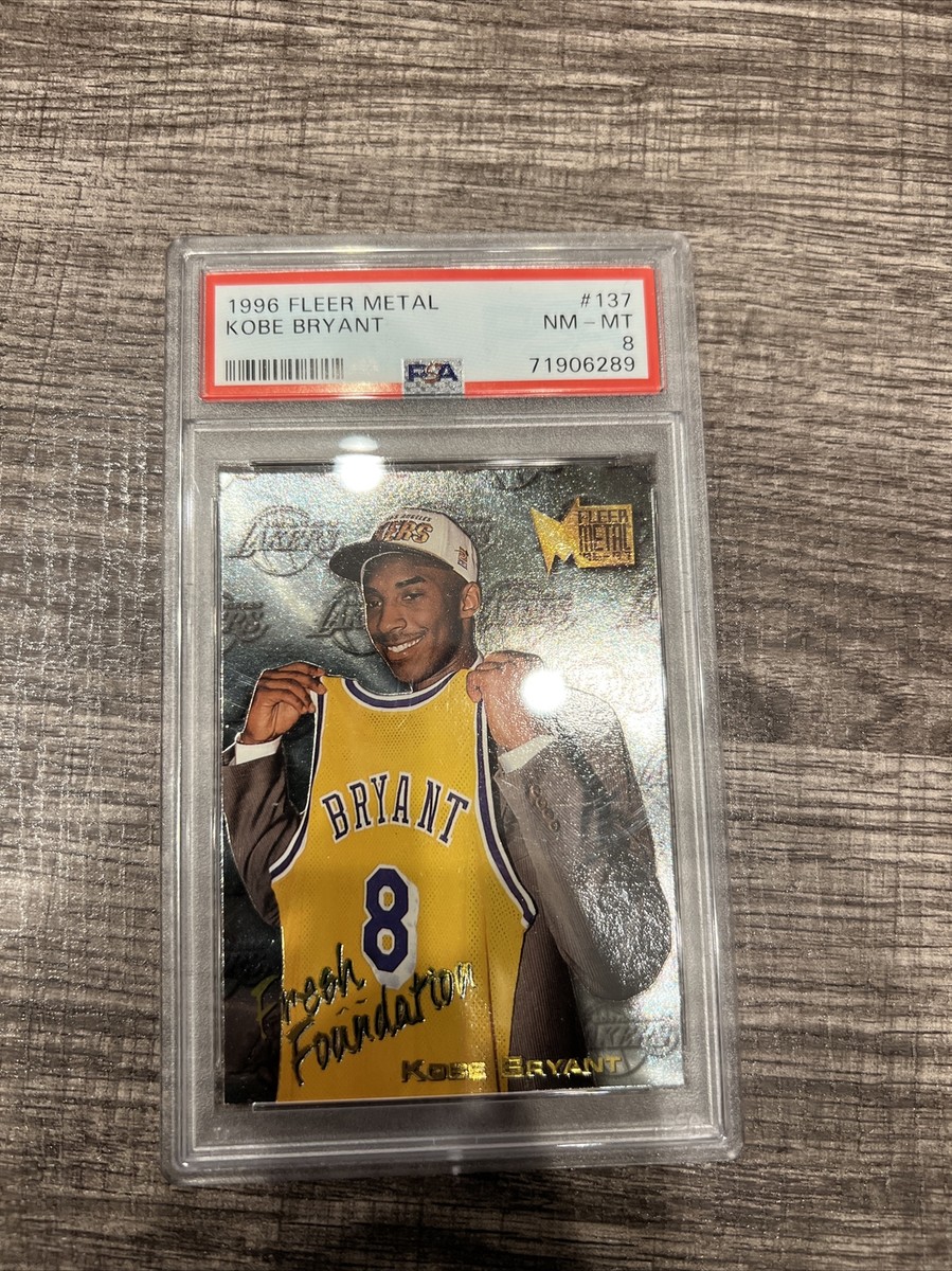 1996 fleer metal Kobe Bryant #137 Psa graded 8 | eBay