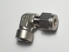 1- Swagelok Elbow Connector Fitting, 1/4" OD Tube x 1/8" FNPT, SS-400-8-2