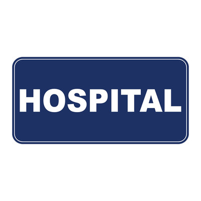 Hospital Retro Vintage Style Metal Sign - 8 In X 12 In With Holes | eBay