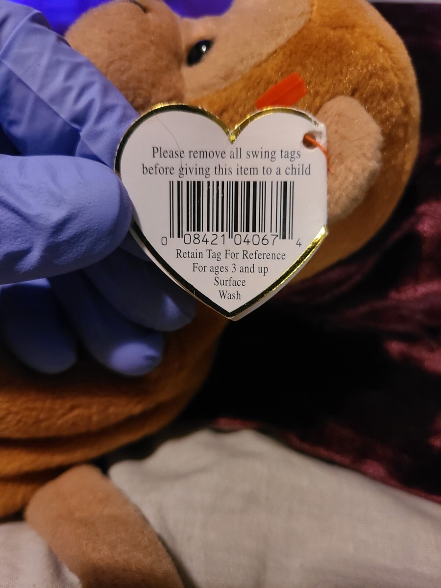 oops 3rd anniversary beanie ポーカーズ Rare Ty Beanie Baby Bongo, 1995, Made with PVC Pellets, Tag