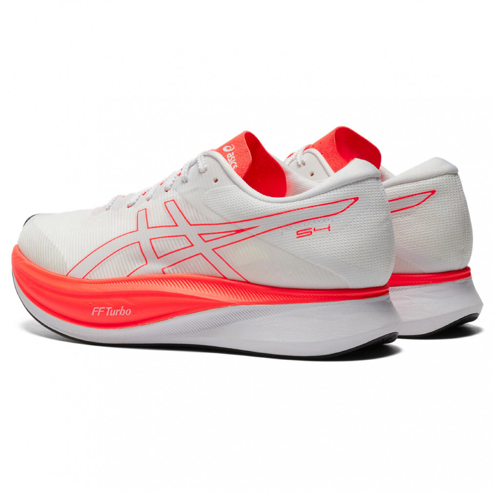 Asics S4 White Sunrise Red width 2E 1013A129-100 Men's Size