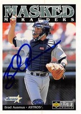 Brad Ausmus autographed Baseball Card 1998 Upper Deck Masked Marauders #188