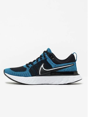 Nike React Infinity Run Flyknit FK 2 Black Blue Running Shoes Womens Size 9