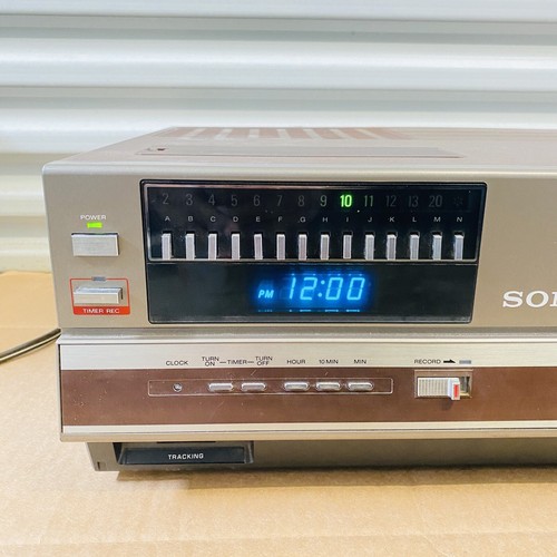 🔥Sony SL-5010 Betamax Video Cassette Recorder VCR w/ Manual & Box Read… - Picture 3 of 23