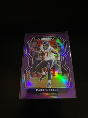 Darren Fells 2020 Panini Prizm Purple Prizm /125 Texans 78 PWE