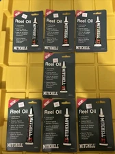 Lot Of 7 Vintage Mitchell Fishing Reel Lubricating Oil Tubes NOS X7 89000CD
