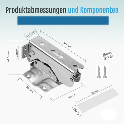 Cerniera porta cerniera frigorifero come Bosch Siemens Hettich 00481147 - Foto 2 di 12