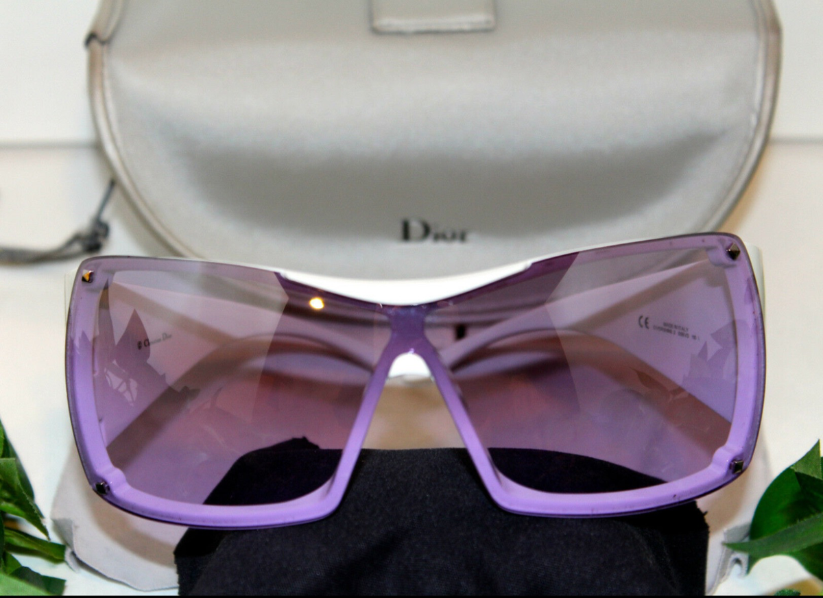 CHIC CHRISTIAN DIOR OVERSHINE2 (WHITE/PURPLE) SUNGLASSES CHIC CHRISTIAN DIOR OVERSHINE2 (WHITE/PURPLE) SUNGLASSES