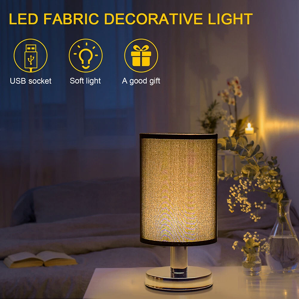 Black usb table sale lamp