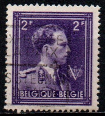 Belgien 1944 - König Leopold III. mit 'V' und Krone - 2 Fr.