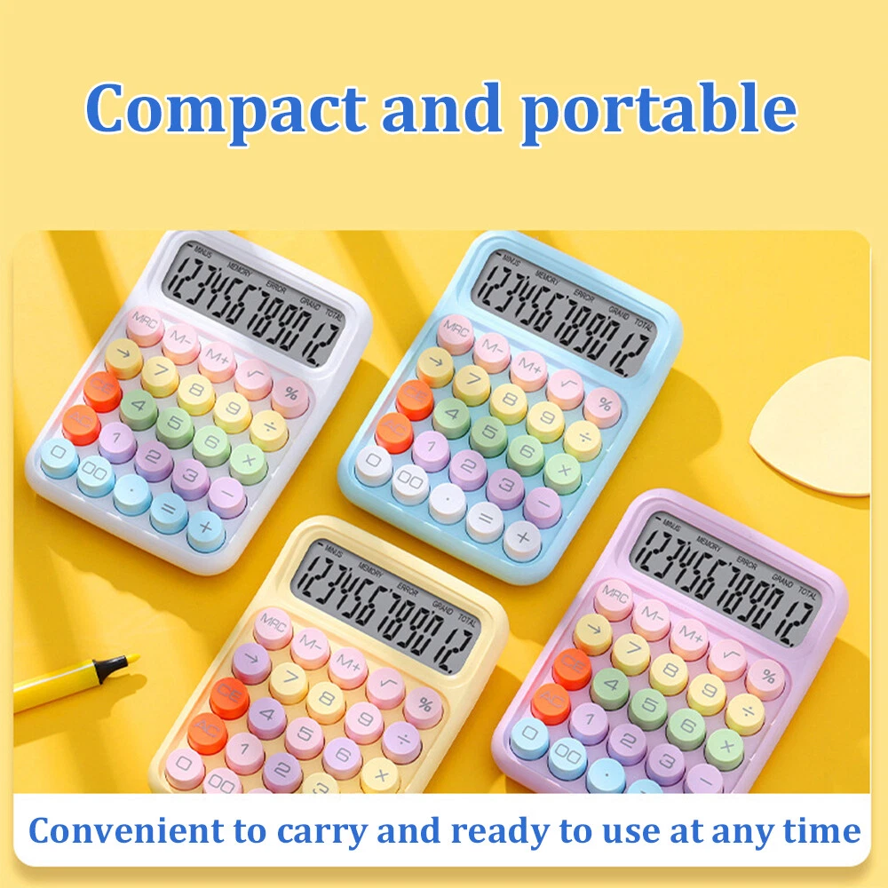 Portable Mechanical Keyboard Calculator for Office and School Use
