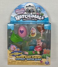hatchimals water slide playset