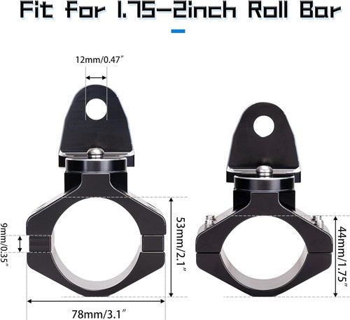 360° Roating UTV Halterung für Flagge/LED Peitsche Licht/Antenne passt 1,75-2 Zoll - Bild 4 von 7