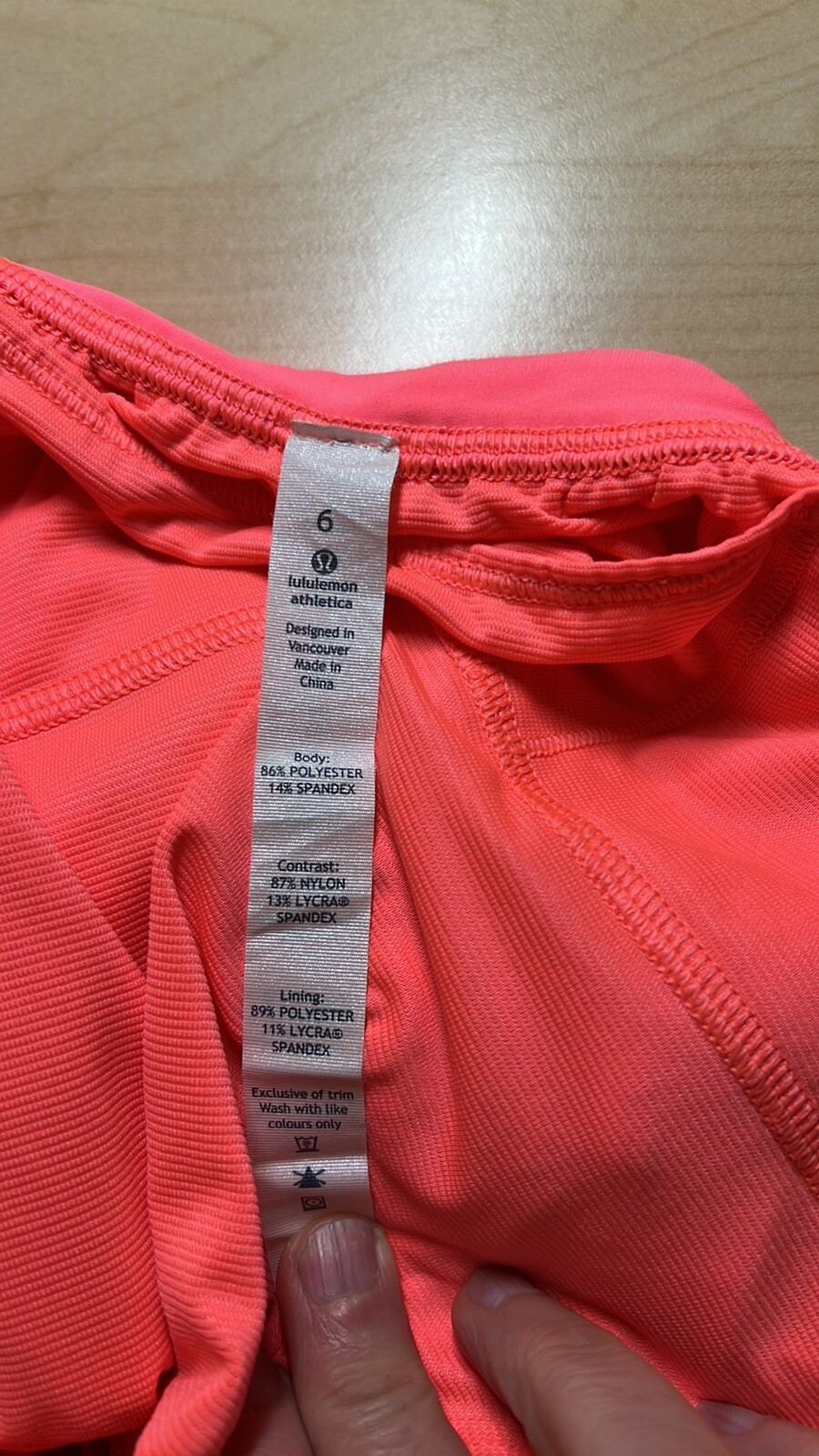 Lululemon Split Second Short Alarming Size 6 - image 6