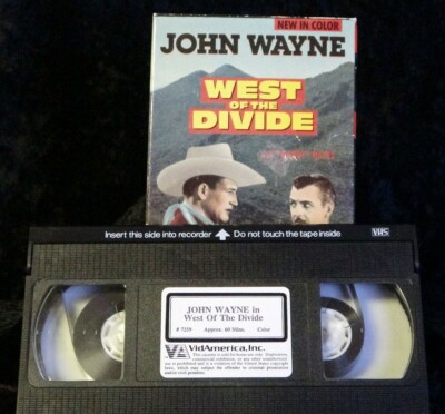 VHS 📼 West of the Divide Western George 'Gabby' Hayes John Wayne Yakima ...