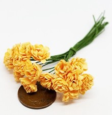 Dolls House Orange Paper Carnation Flowers Bunch of 20 Garden 1:12 Scale tumdee
