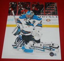 EVGENI NABOKOV San Jose Sharks Signed 8x10 Photo Beckett COA BK28879