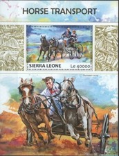 Sierra Leone 2017 - Horse Transport Miniature Sheet - MNH