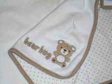 7T WOW Vintage GYMBOREE Bear Hug Jersey Knit Receiving Crib Baby Blanket