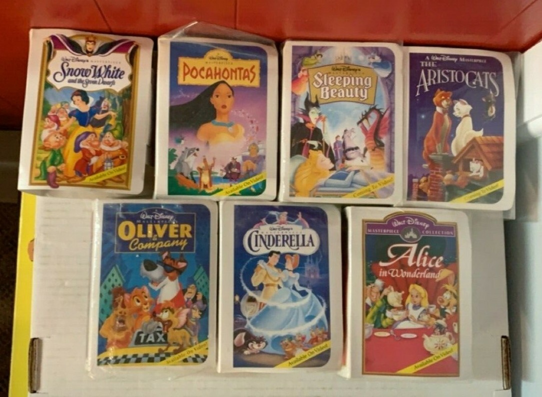 Walt Disney Master Piece Collection McDonald's Happy Meal VHS Toys