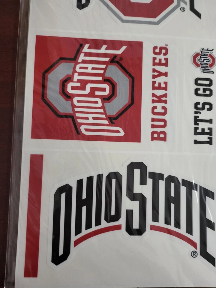 Ohio State Buckeyes Multi-Use Decals Set Removable Reusable All Surface Safe US - Image 4 of 4