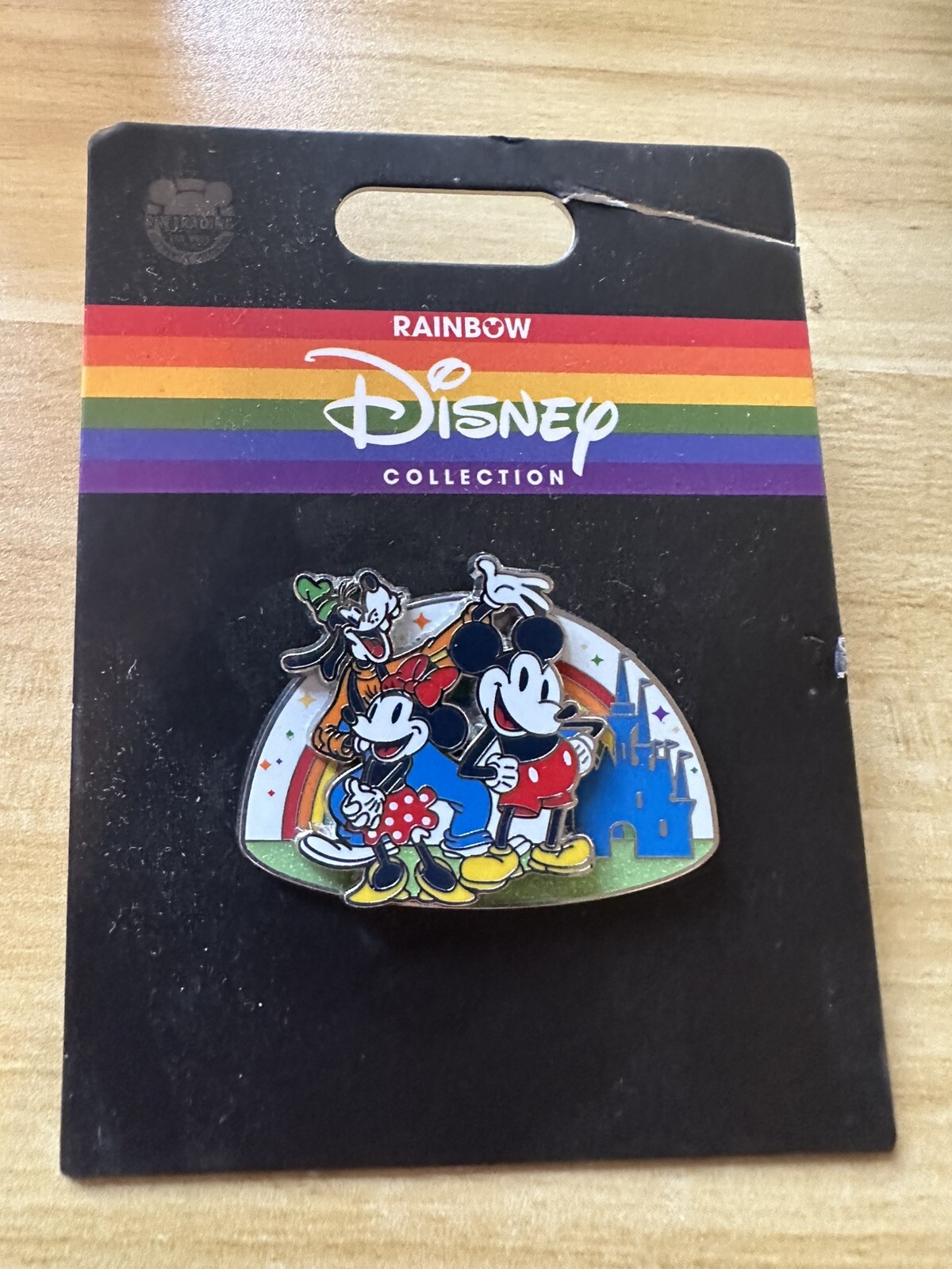 DISNEY Parks PIN TRADING - RAINBOW - MICKEY & FRIENDS - NEW Card Damage