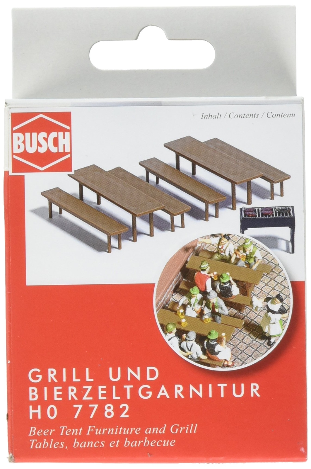 Масштабная модель мебели для пивных палаток Busch 7782декораций для гриля HO 2890₽