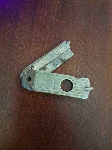 Vintage Valet Auto Strop Safety Razor Co. Cigar Cutter Key Ring Utility Knife - Picture 2 of 6