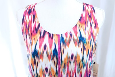 St. John's Bay Women Red Sleeveless Blouse 3X Plus
