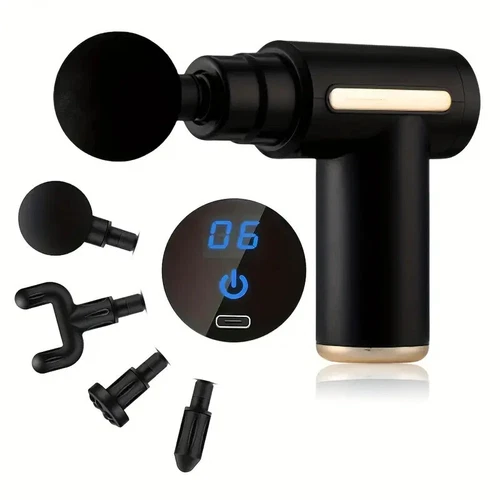 Massage Gun Deep Tissue Percussion Massager Pain Relief Muscle LCD 6 Speed Body - Bild 8 von 13