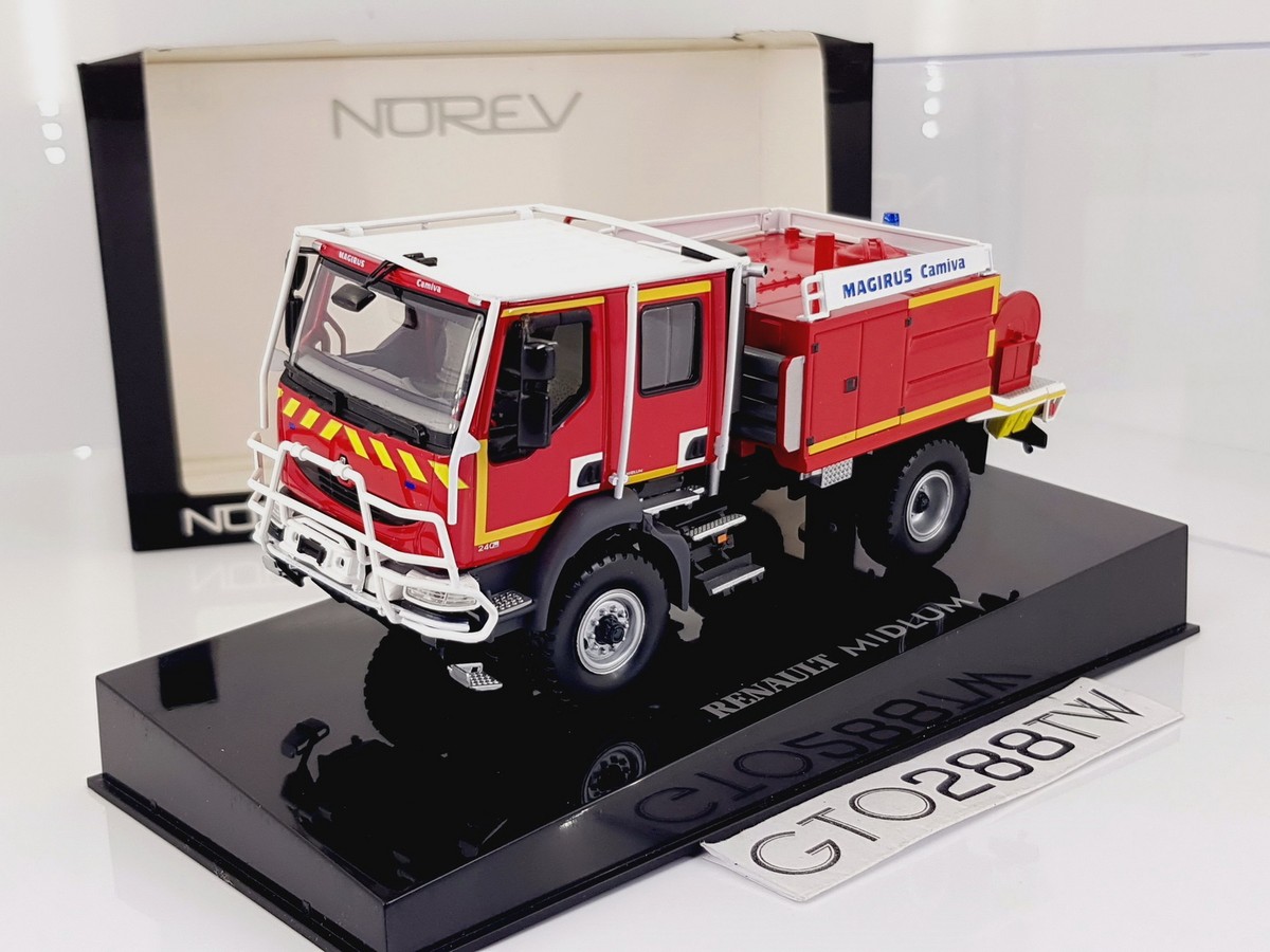 ノレブNOREV Renault Express pompier 1/43 Norev 1:43 scale Renault Midlum 4x4 2006 
