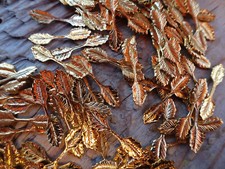 Hamilton Gold Fold Over 22mm Pendant Leaf Feather Pinch Bails Qty 144 0133 