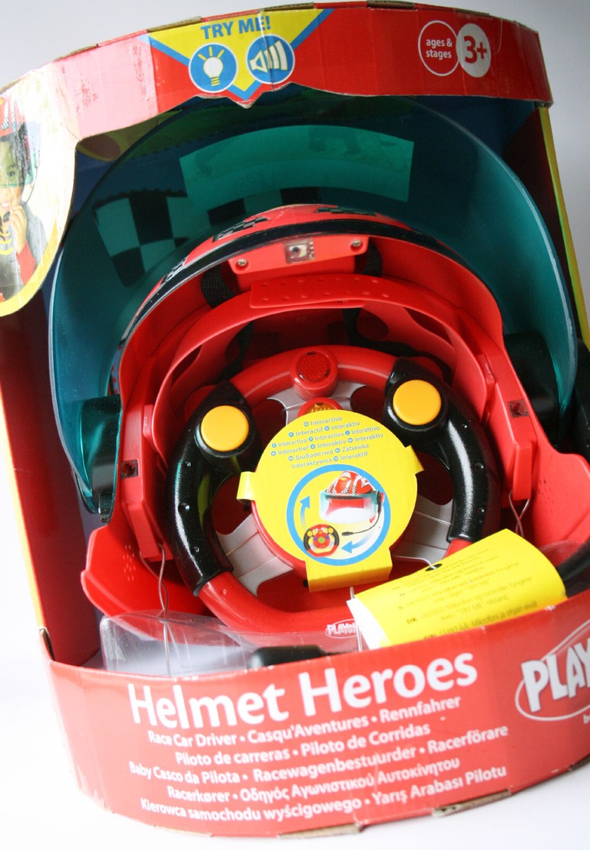 PLAYSKOOL 2008 HELMET HEROES RACE CAR DRIVER