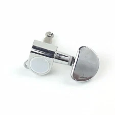 1x Guitar Machine Head Tuning Key Peg Mushroom-Shape, Bass Side E/A/D  Chrome