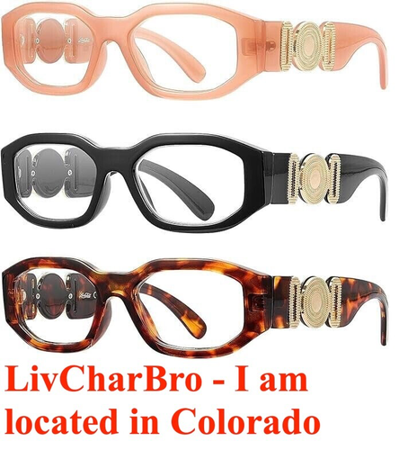 3 pack Fashion 2.5 Stylish Reading Glasses for Women Blue Light Protection