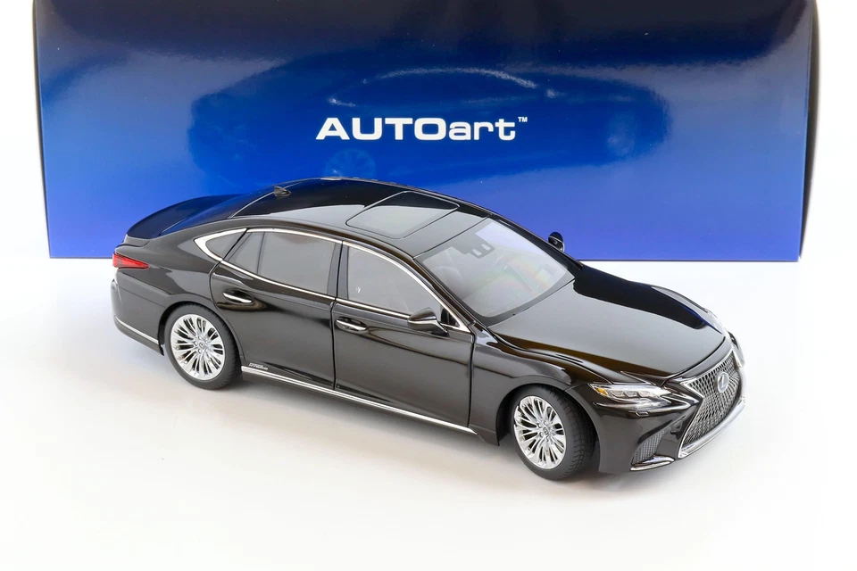 1:18 AUTOart Lexus LS 500h Limousine 2018 Noir/ Intérieur Noir 78868 - Photo 2/4