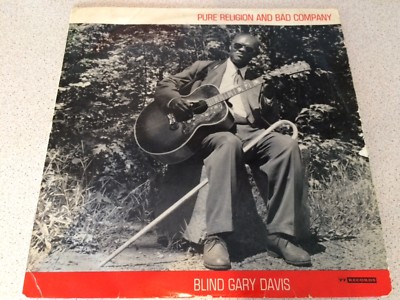 Blind Gary Davis Pure Religion First Press Blues Vinyl Record