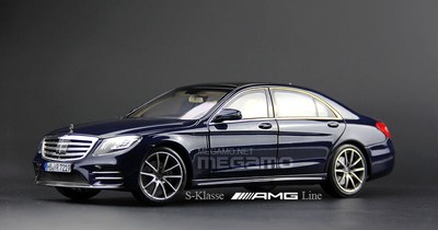 Mercedes-Benz S-Klasse W222 AMG-Line Limousine blau blue metallic 1:18 Norev