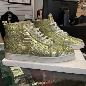 louboutin snakeskin sneakers